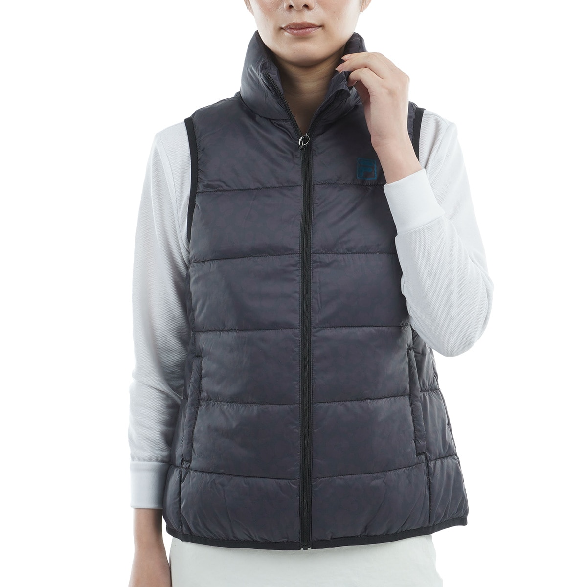 ストレッチ ハイブリッド ライトダウンベスト レディス(ベスト)|FILA