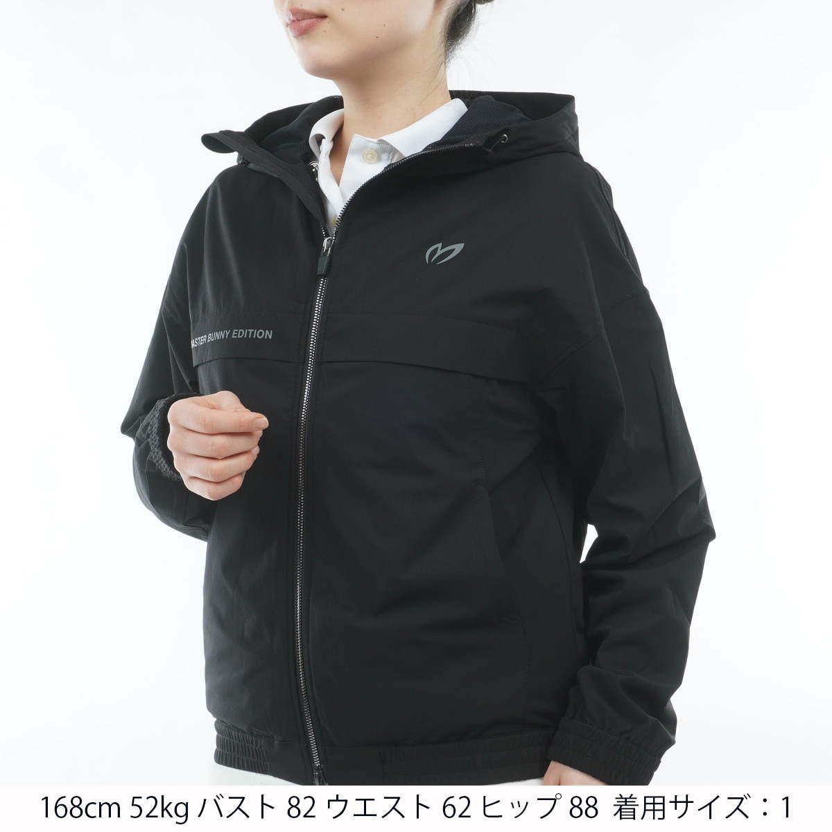 ストレッチリップストップ×高密度ツイル レイヤードフーディーブルゾン