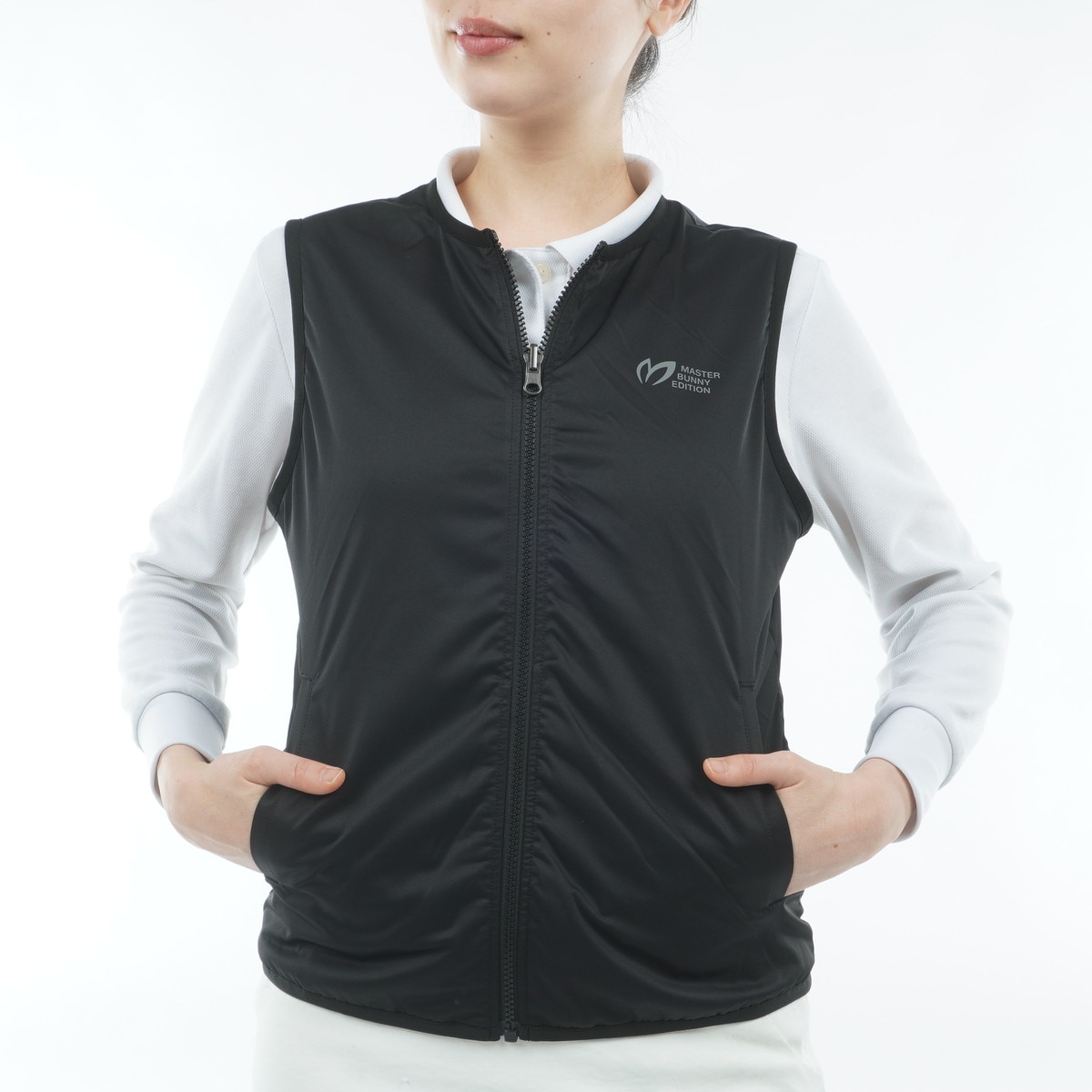 ストレッチリップストップ×高密度ツイル レイヤードフーディーブルゾン