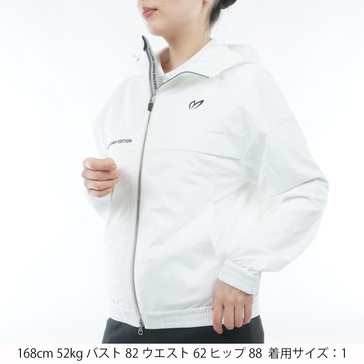 ストレッチリップストップ×高密度ツイル レイヤードフーディーブルゾン