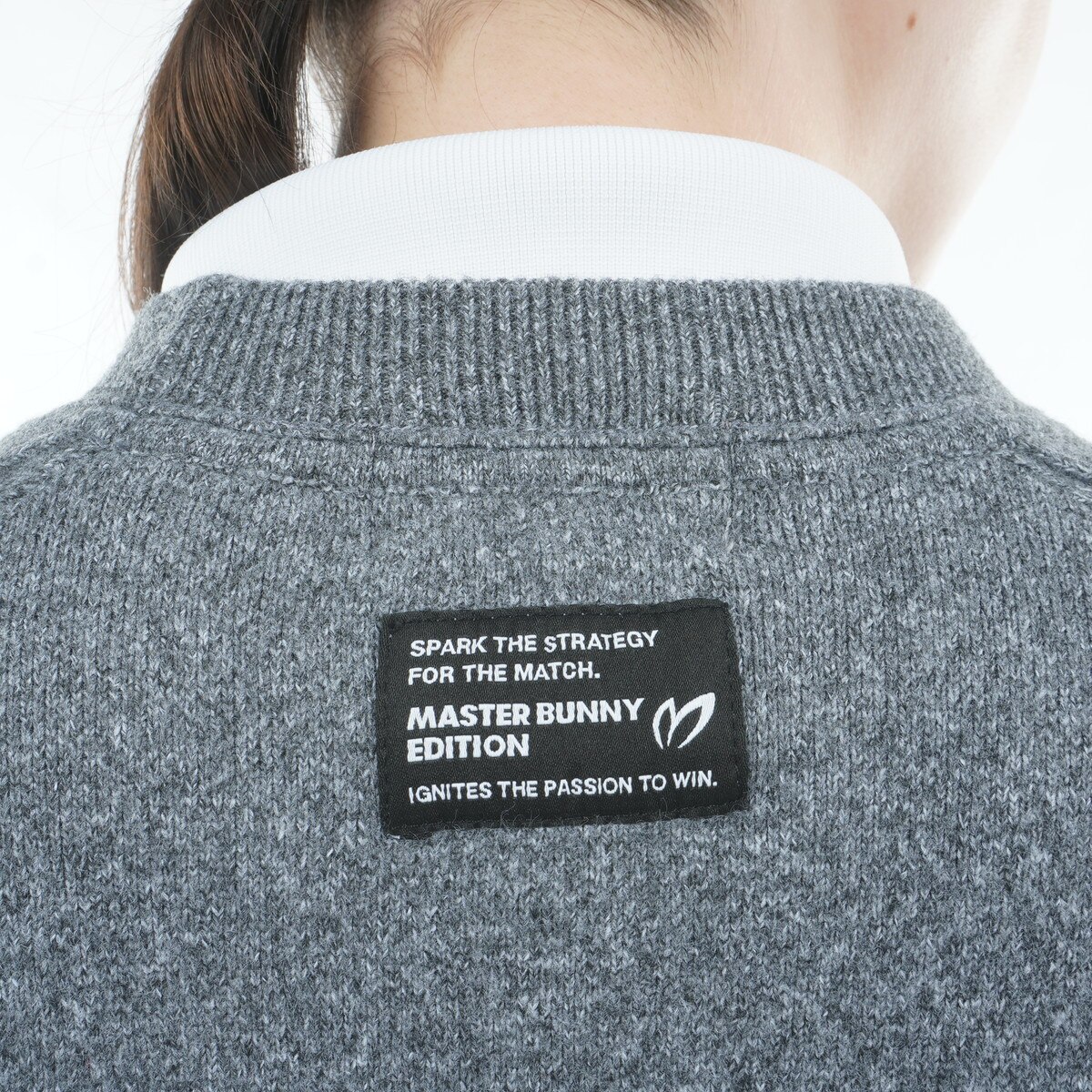 Wジャカードプルオーバー丸首セーター レディス(中間着(セーター