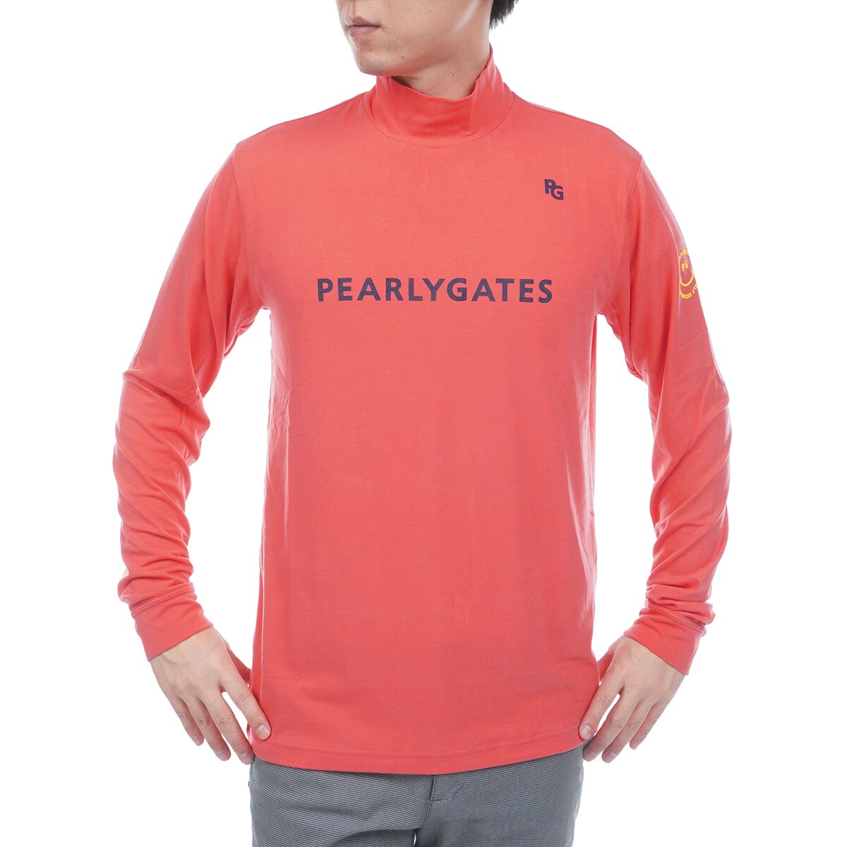 新品PEARLY GATES フード付き長袖プレミアムウォームシャツ サイズ5 PGisPG ラグウォームプレミア 長袖インナーシャツ(長袖シャツ