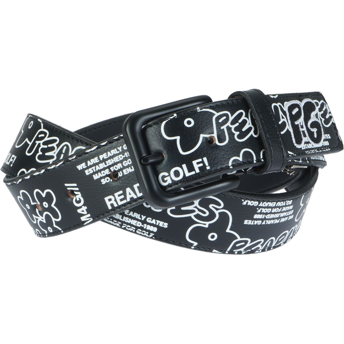 ロゴ×花柄レザーベルト(ベルト)|PEARLY GATES(パーリーゲイツ