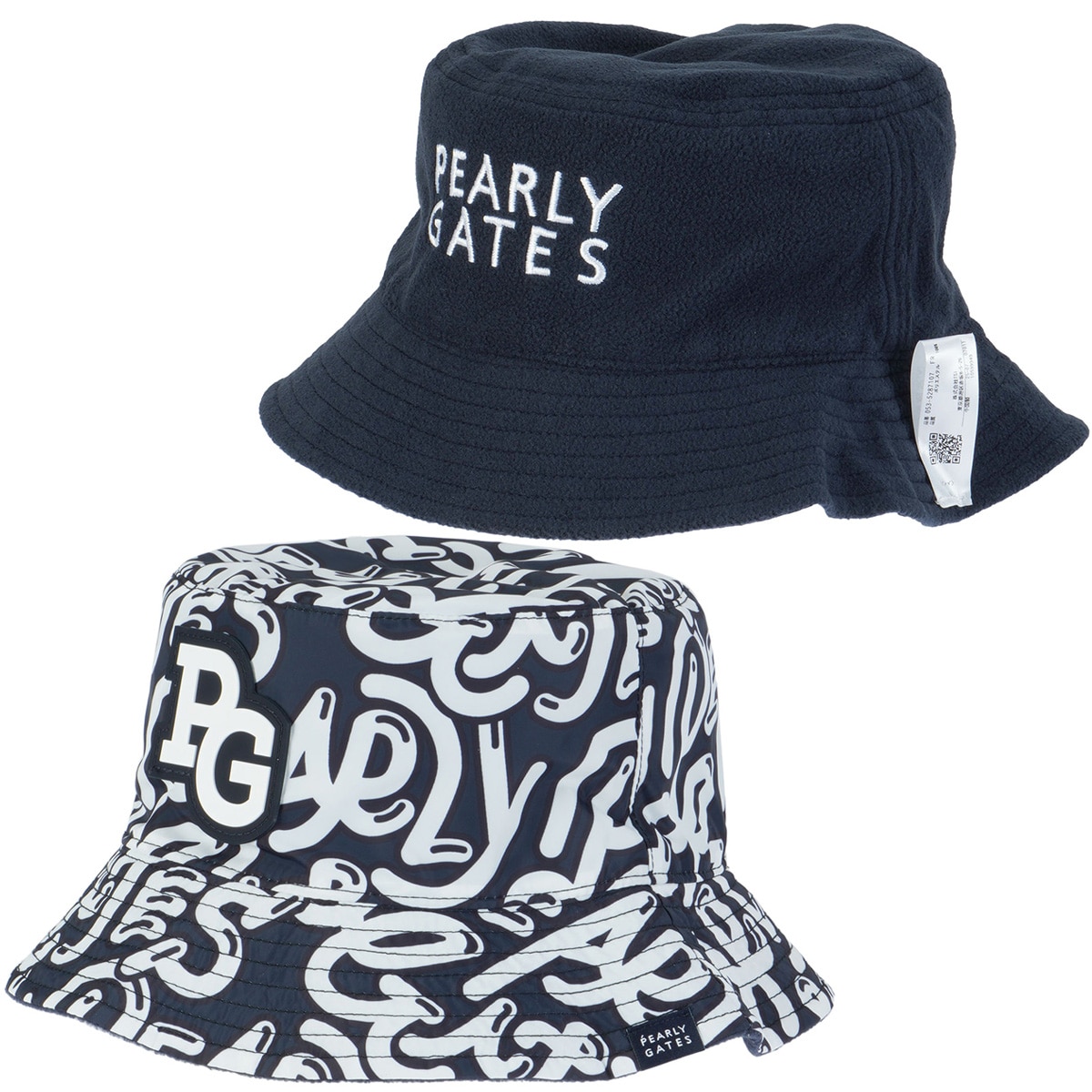 パーリーゲイツ　ハット　ゴルフウェア リバーシブル ぷにぷにロゴ柄裏フリースハット(【男性】その他帽子