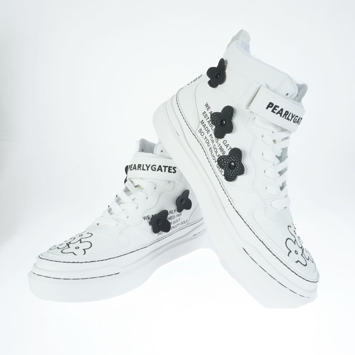 ロゴ×花柄ハイカットシューズ(【男性】シューズ)|PEARLY GATES