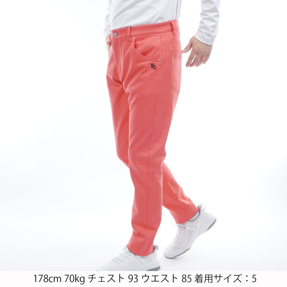 ストレッチサテン表スエードピーチ ノータックパンツ(ロングパンツ