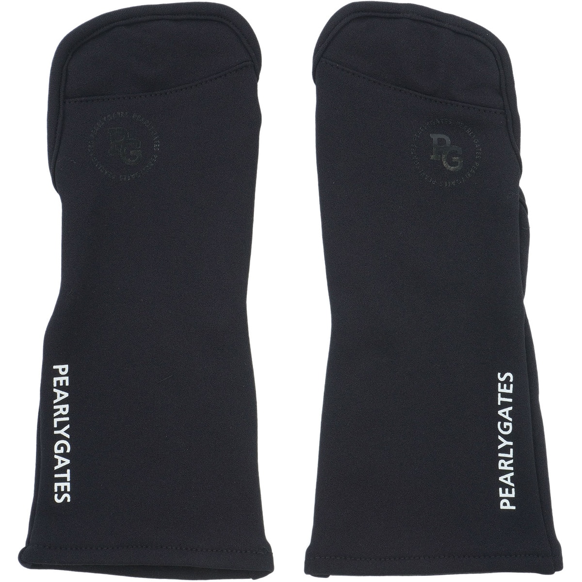 超美品】パーリーゲイツ 手袋 ミトングローブ 蛍光イエロー×黒 内側