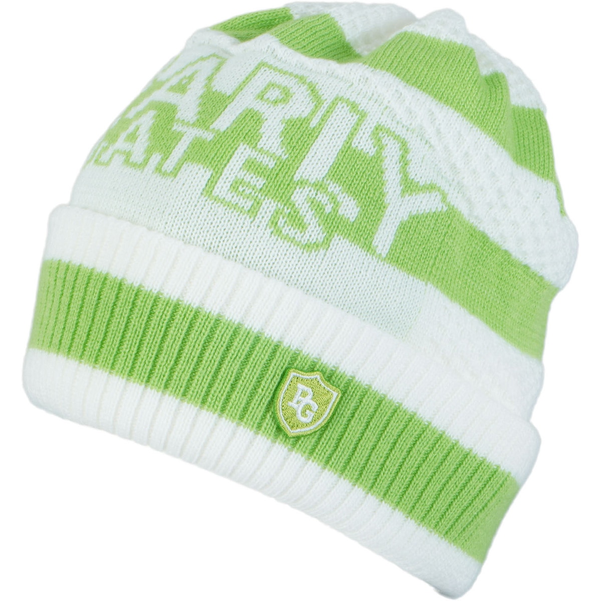 ボーダー柄ロゴニットワッチ(【男性】その他帽子)|PEARLY GATES