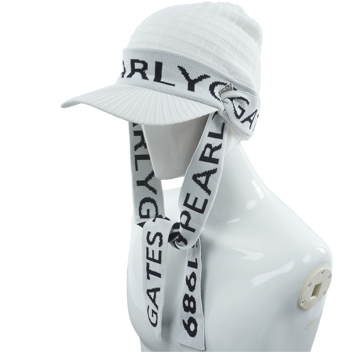 ロゴマフラーつきつば付きニットワッチ(【男性】その他帽子)|PEARLY