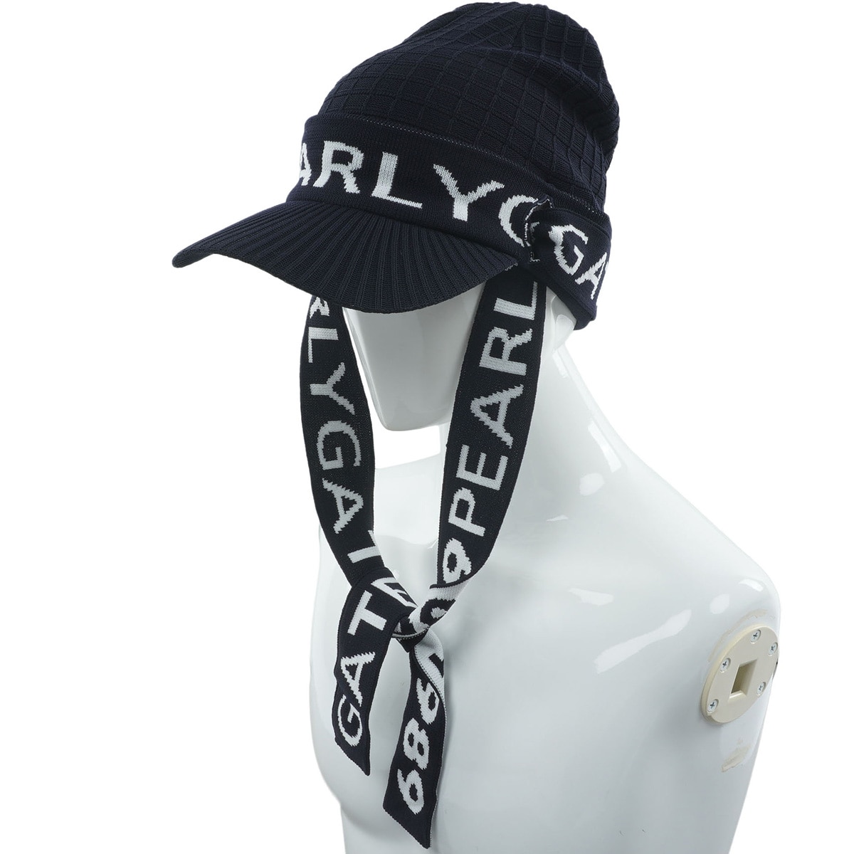 ロゴマフラーつきつば付きニットワッチ(【男性】その他帽子)|PEARLY