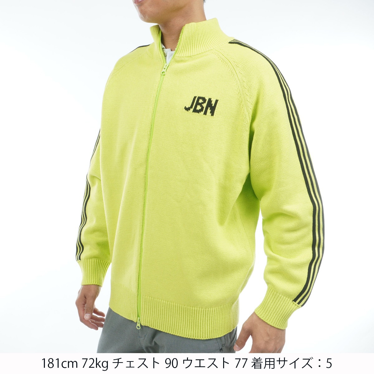 カジュアルモック ジップアップセーター(中間着(セーター、トレーナー