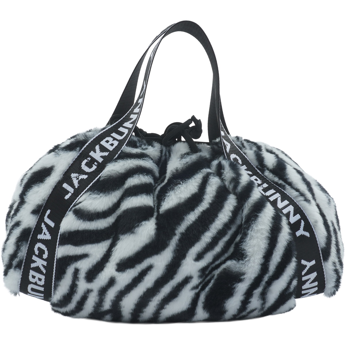 【新品タグ付】ジャックバニー ラウンドバッグ カートバッグ ブラック Jack Bunny!!（ジャックバニー） カートバッグ 黒×オレンジ パイル地