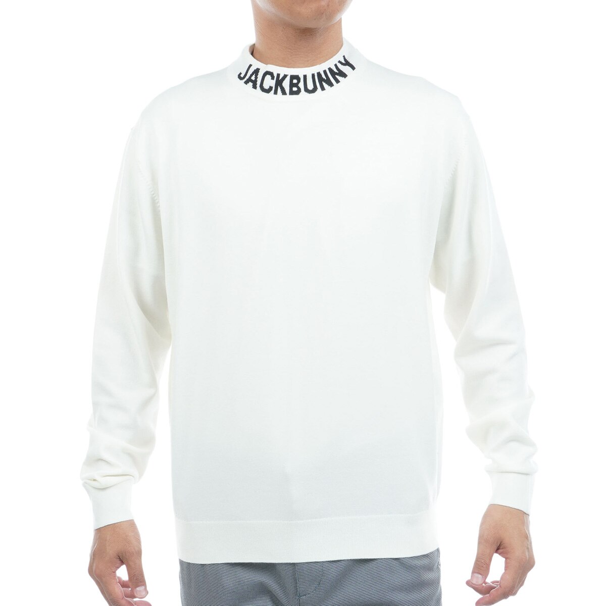 カシミヤタッチ モックネックセーター(中間着(セーター、トレーナー