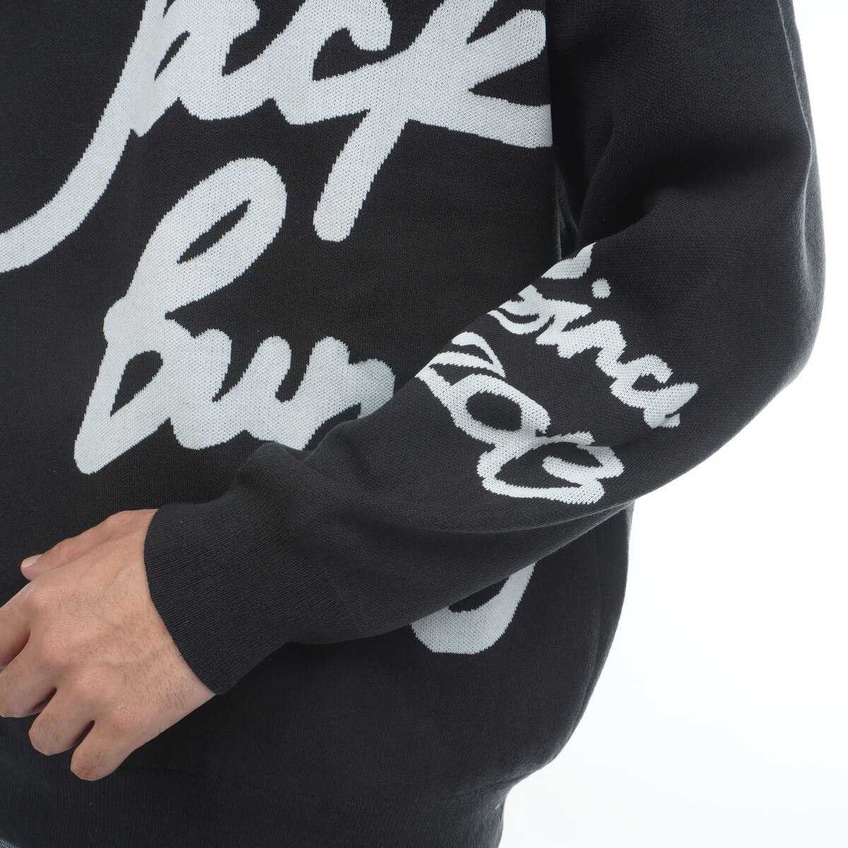 Jack Bunny!! ブラック 防風セーター サイズ4 The BEATLES ×Jack Bunny!!】長袖クルーネックニットプルオーバー