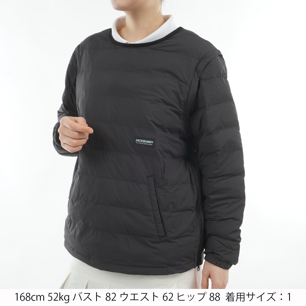 ストレッチタフタ 2WAY中綿ブルゾン レディス(アウター(ブルゾン