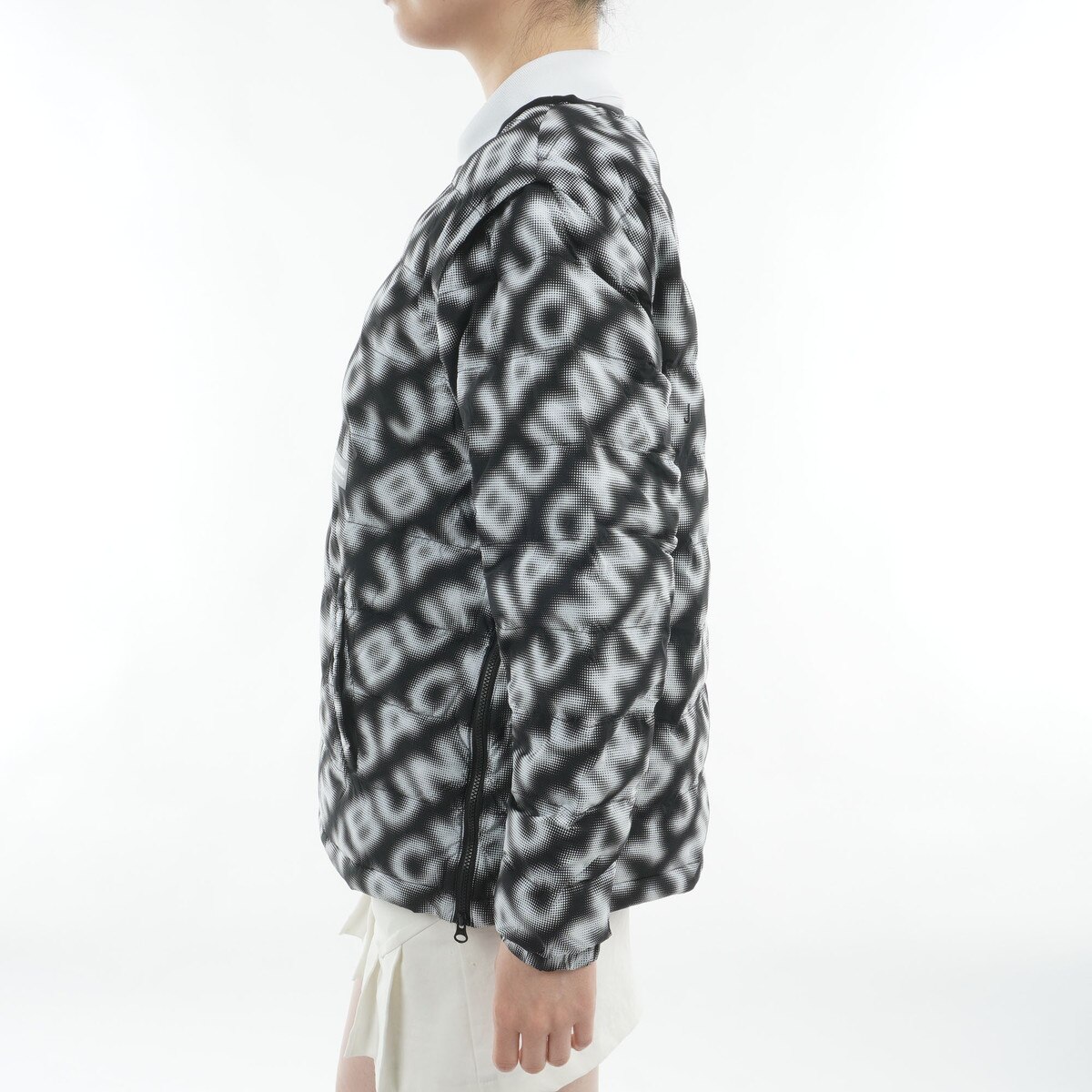 ストレッチタフタ 2WAY中綿ブルゾン レディス(アウター(ブルゾン