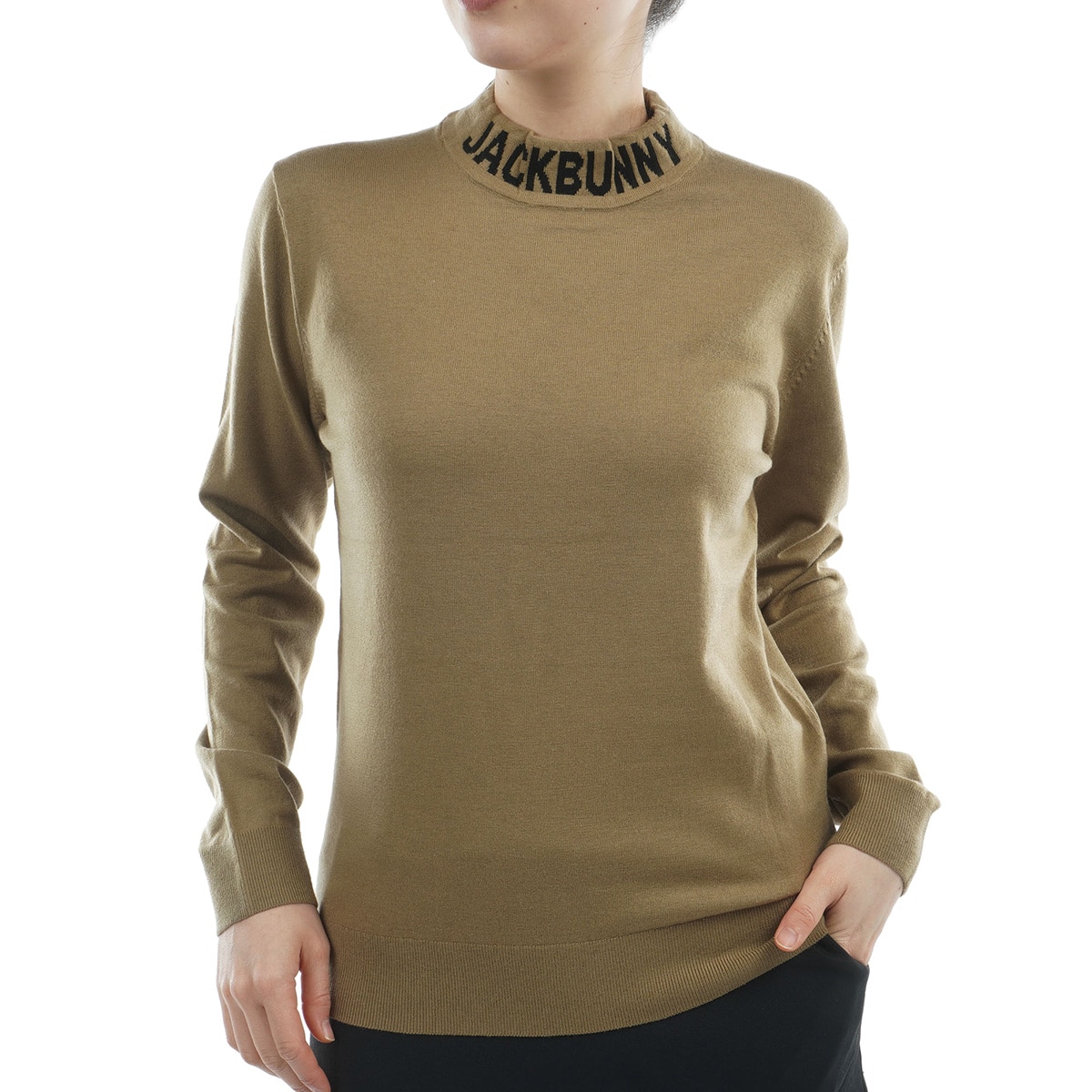 マスターバニーエディション カシミヤ混天竺 インターシャセーター