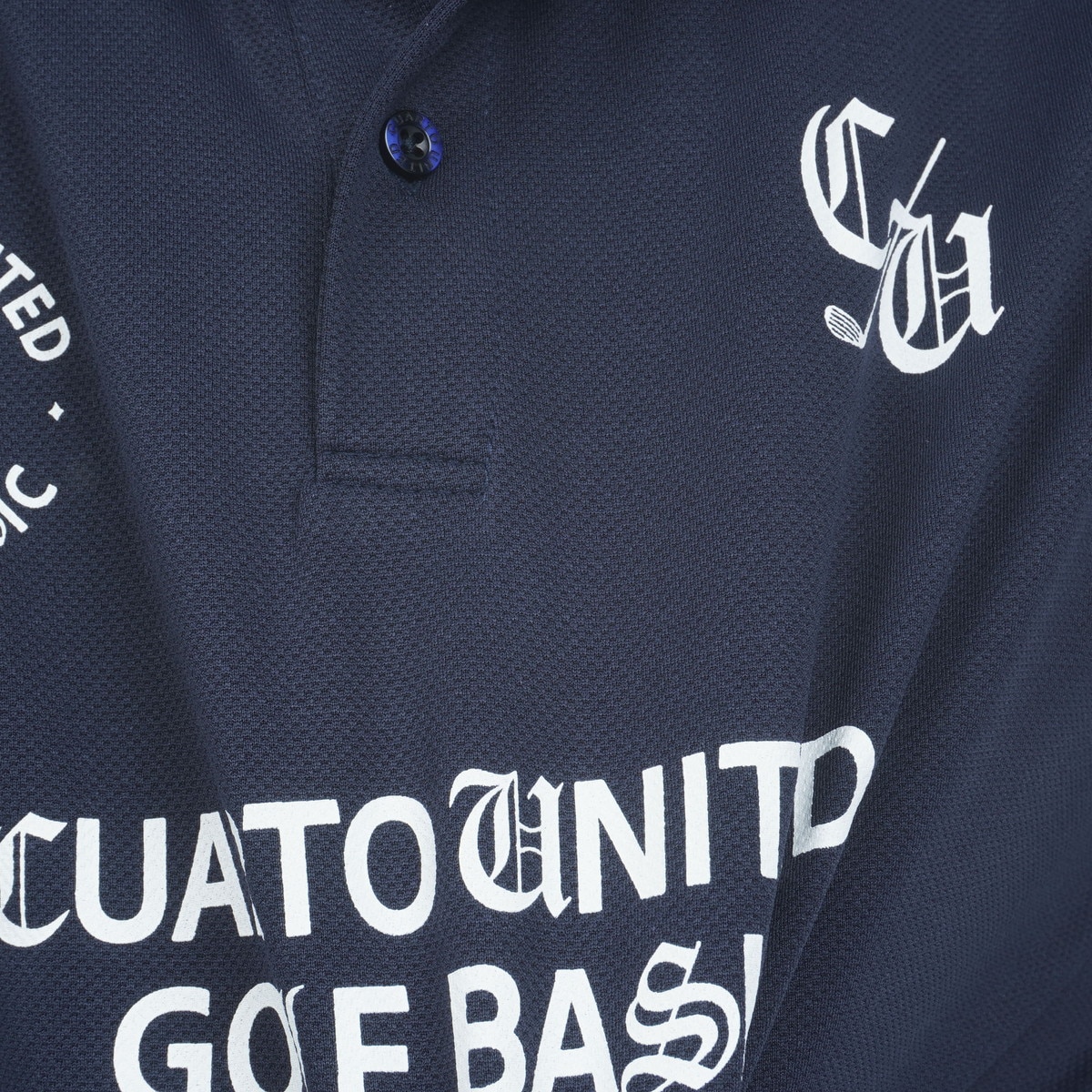 長袖インナーシャツ付き ストレッチ ロゴ半袖ポロシャツ(半袖シャツ