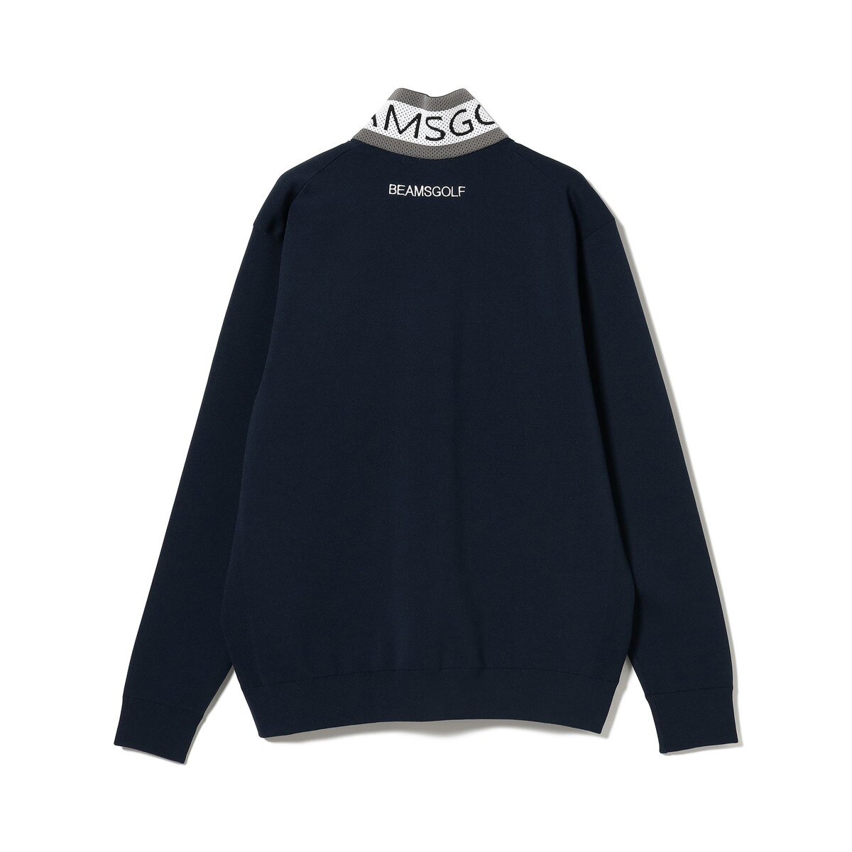 ORANGE LABEL 襟裏ロゴ ハーフジップ ニット(中間着(セーター