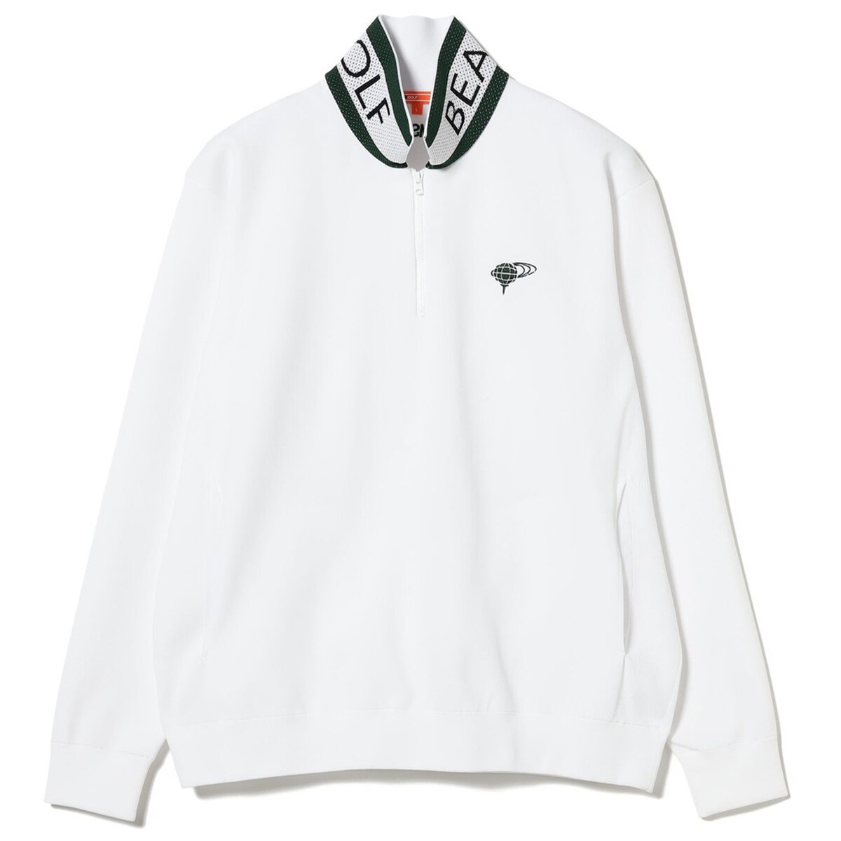 ORANGE LABEL 襟裏ロゴ ハーフジップ ニット(中間着(セーター