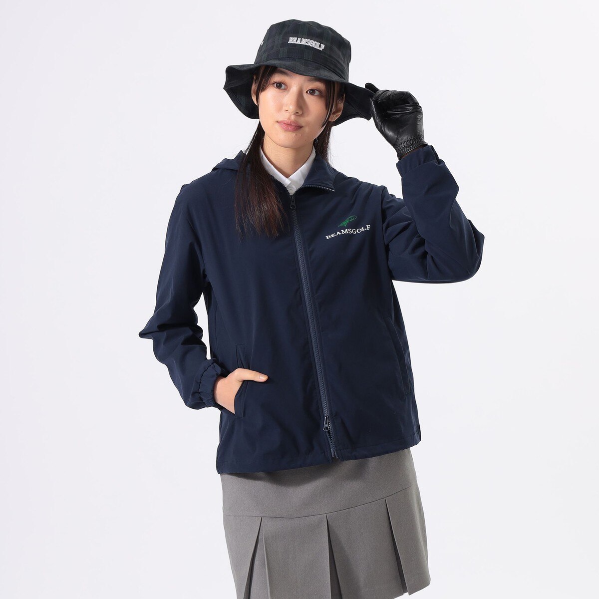 【美品】ビームスゴルフ　オレンジレーベル　ピステ　ウィンドブレーカー　Lサイズ 美品】ビームスゴルフ オレンジレーベル ピステ ウィンドブレーカー L