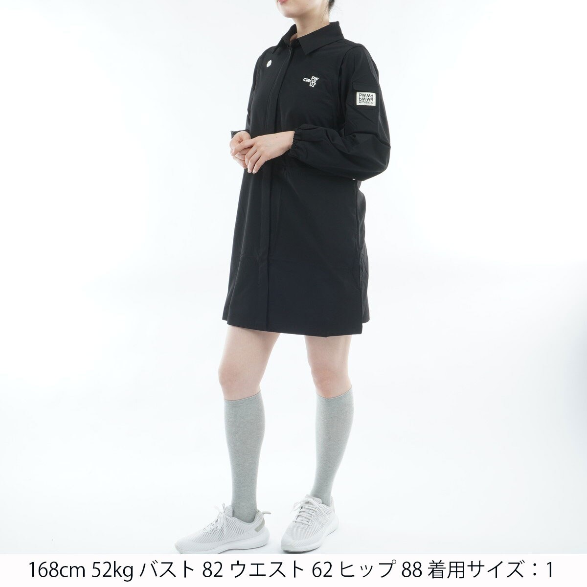 ストレッチ 着回し力2倍 袖2WAY デタッチャブルワンピース レディス