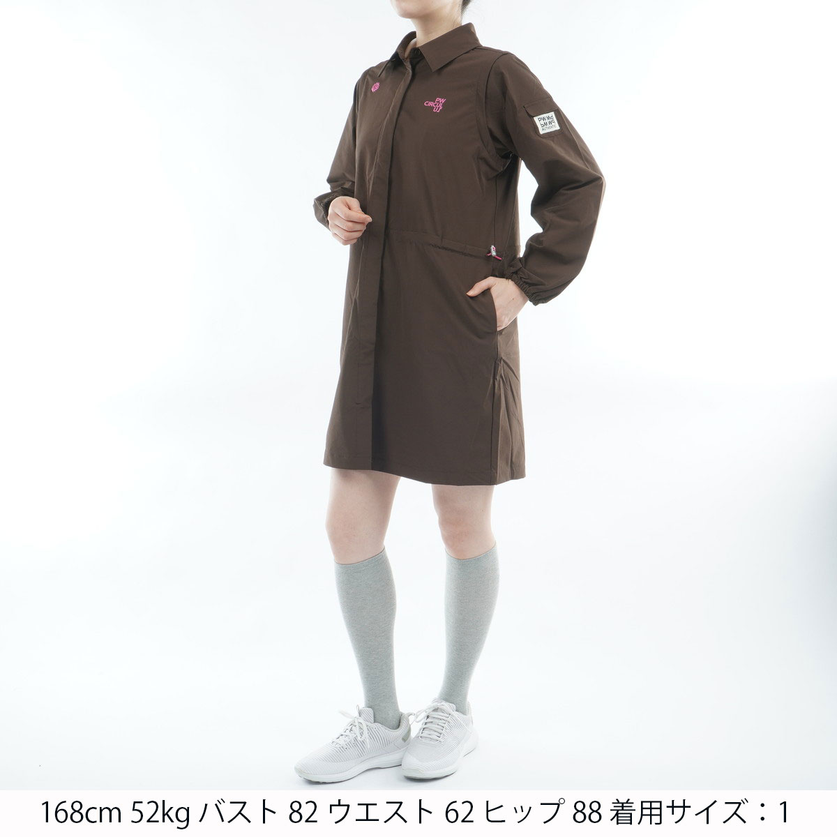 ストレッチ 着回し力2倍 袖2WAY デタッチャブルワンピース レディス