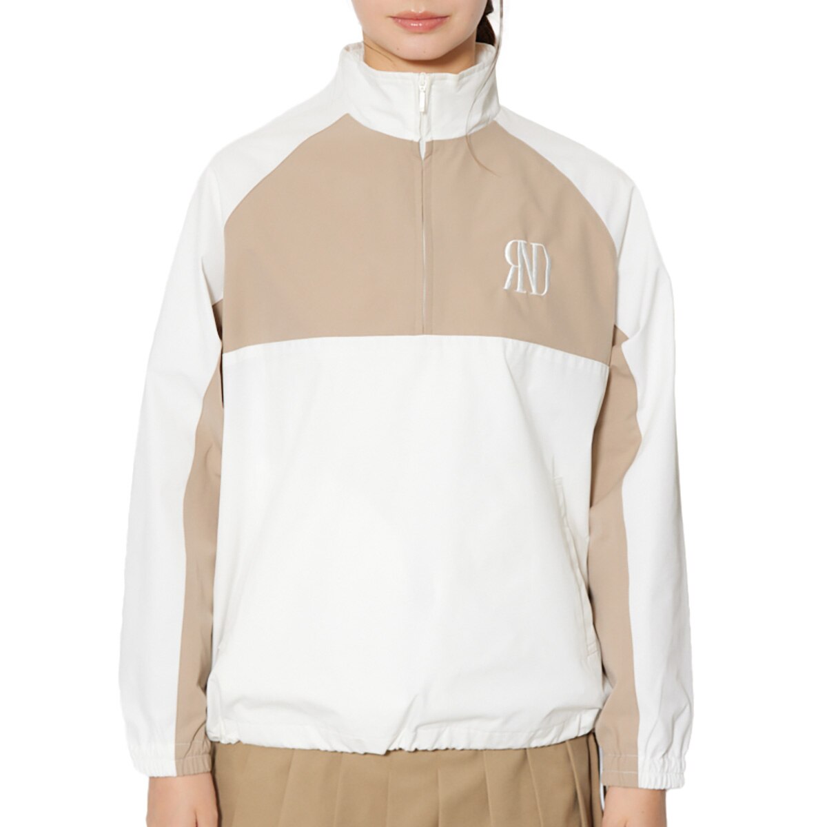 バイカラー ルーズスニードジャケット レディス(アウター(ブルゾン