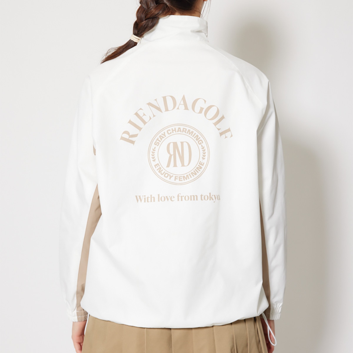 バイカラー ルーズスニードジャケット レディス(アウター(ブルゾン