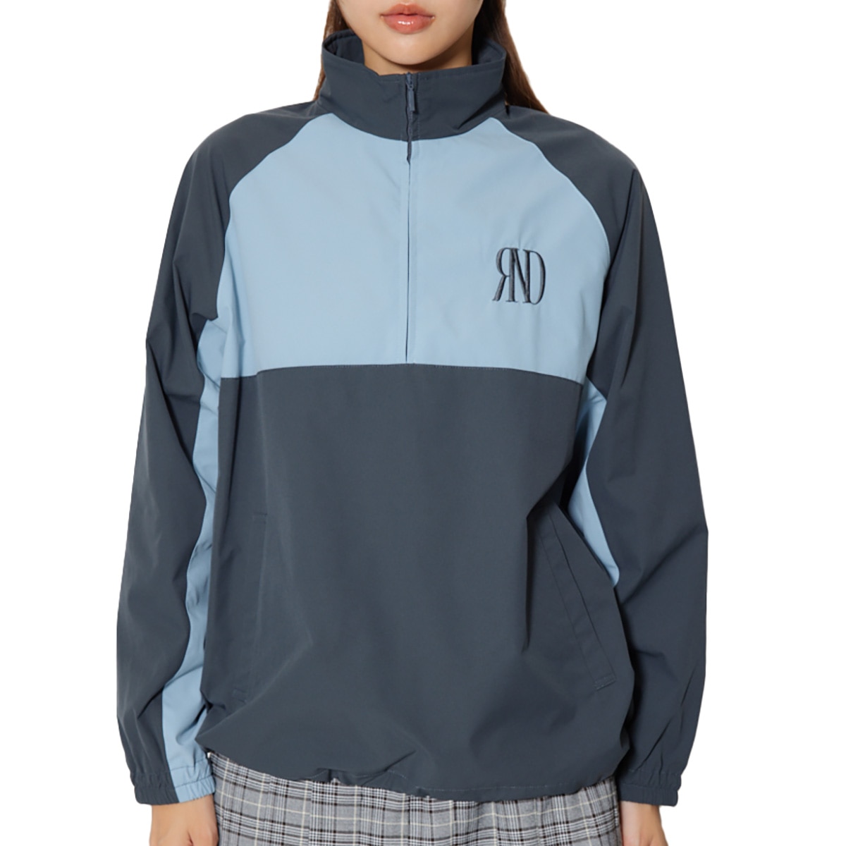 バイカラー ルーズスニードジャケット レディス(アウター(ブルゾン