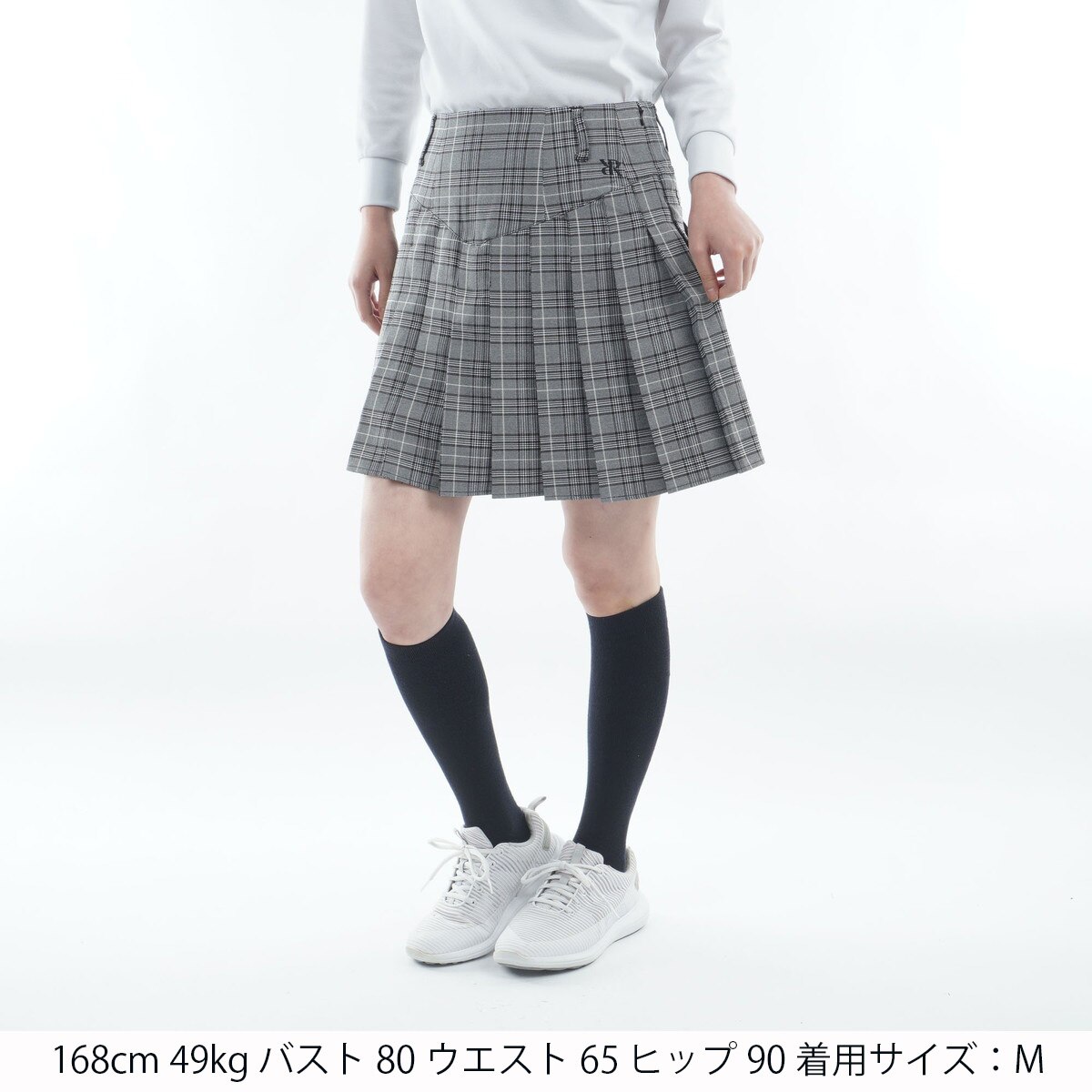 アウトレット】グレンチェック プリーツスカート レディス(スカート