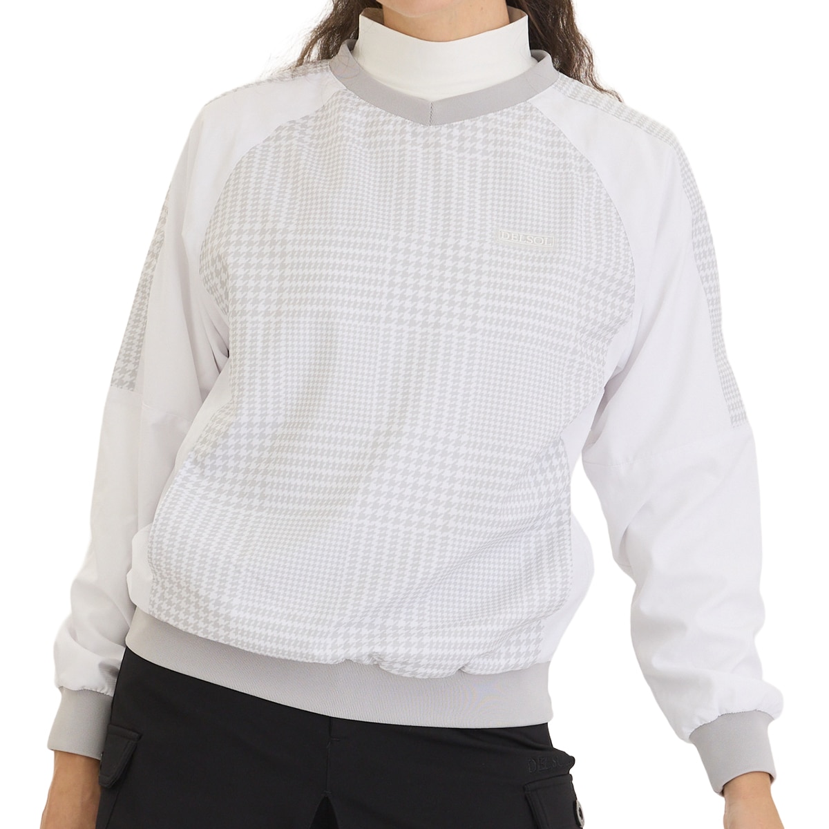 デルソルゴルフ　DELSOL GOLF　裏メッシュ使い長袖プルオーバー　レディス 裏メッシュ使い長袖プルオーバー レディス(アウター(ブルゾン