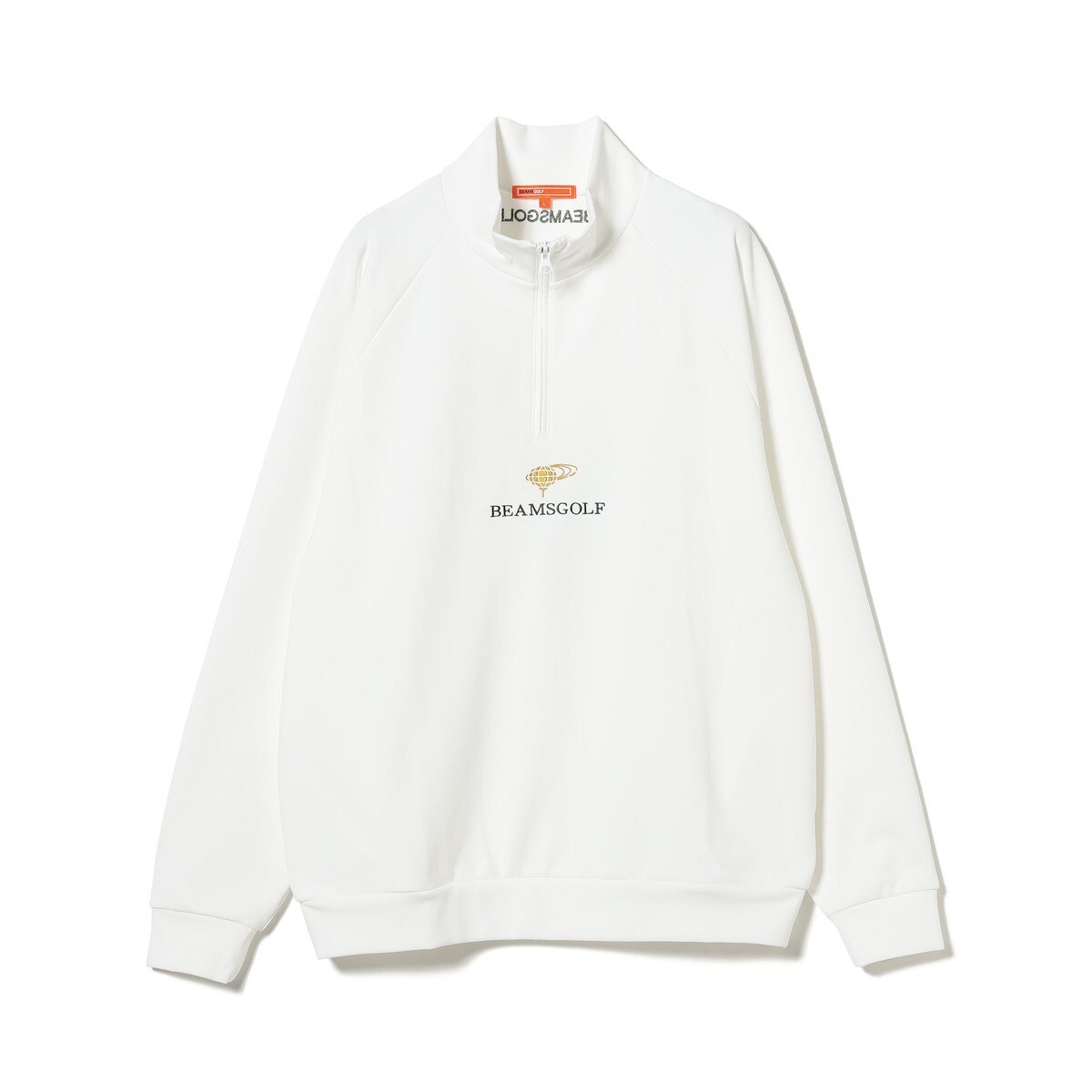 ORANGE LABEL センター刺繍ロゴ ハーフジップ プルオーバー(中間着