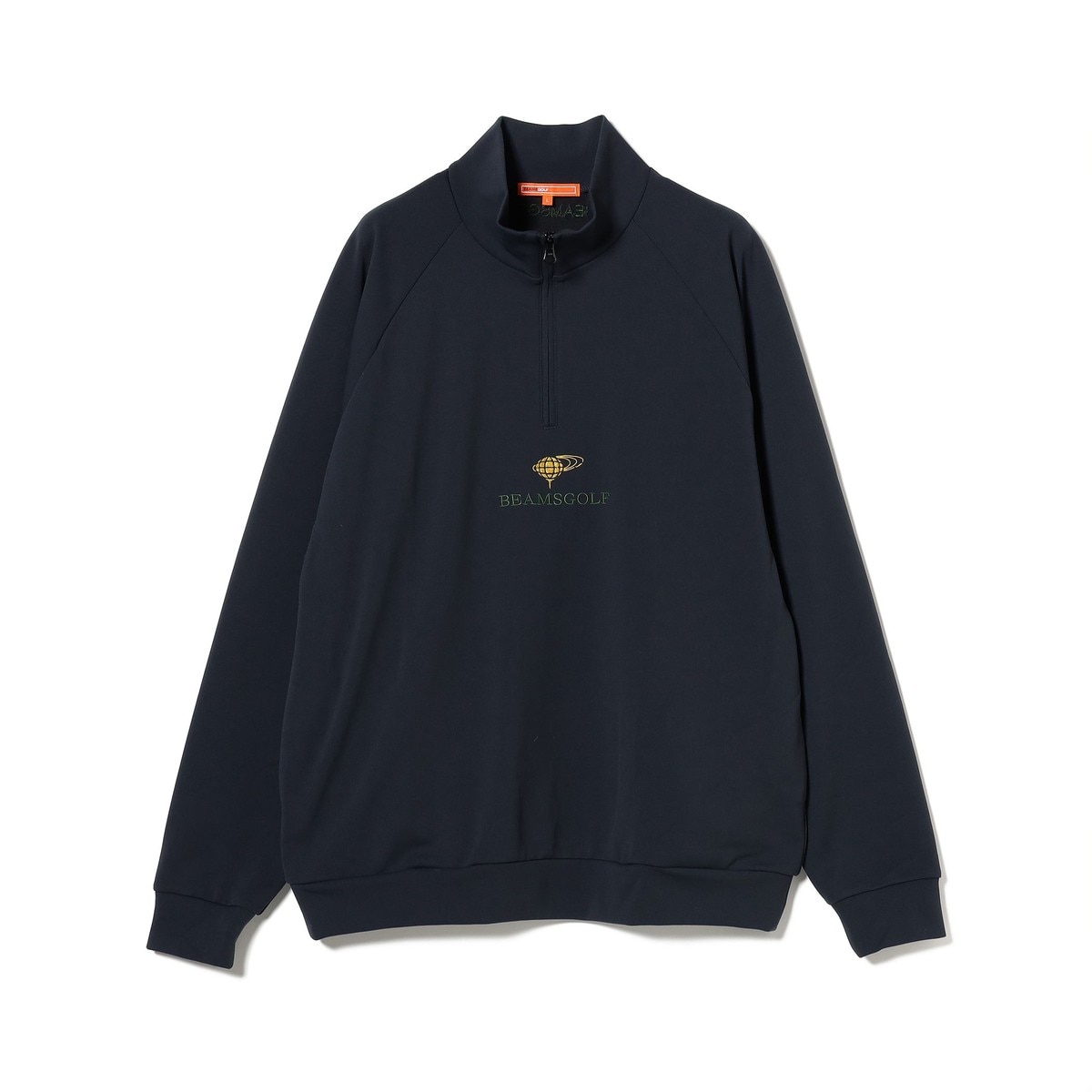 ORANGE LABEL センター刺繍ロゴ ハーフジップ プルオーバー(中間着