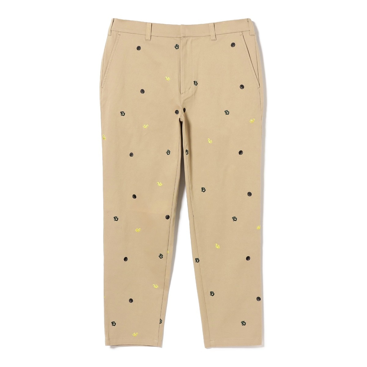 ORANGE LABEL エンブロイダリー刺繍 ロゴ総柄 パンツ(ロングパンツ