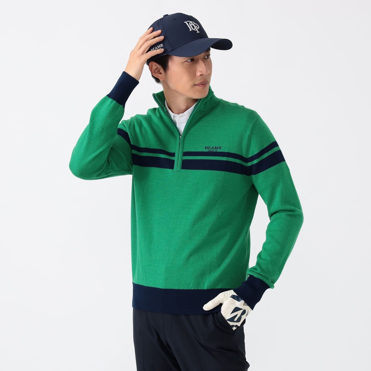 BEAMS GOLF PURPLE LABEL ロゴ ジャケット　トレーナーM BEAMS GOLF PURPLE LABEL(ビームスゴルフパープルレーベル