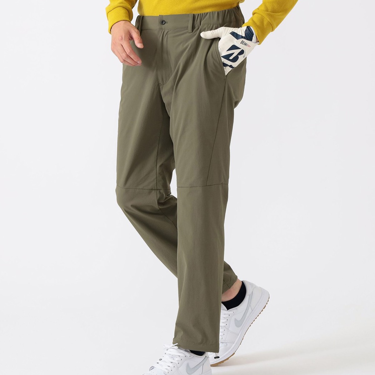 BEAMS GOLF ビームスゴルフ　裾ジップ　ジョガーパンツ　メンズ　カーキ BEAMS GOLF（ビームスゴルフ）の「BEAMS GOLF ORANGE LABEL