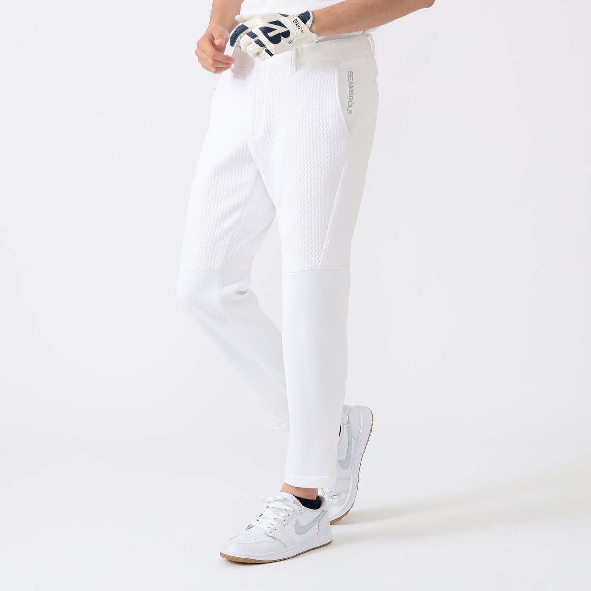 PURPLE LABEL ストレッチ ウェーブキルト 3Dパンツ(ロングパンツ