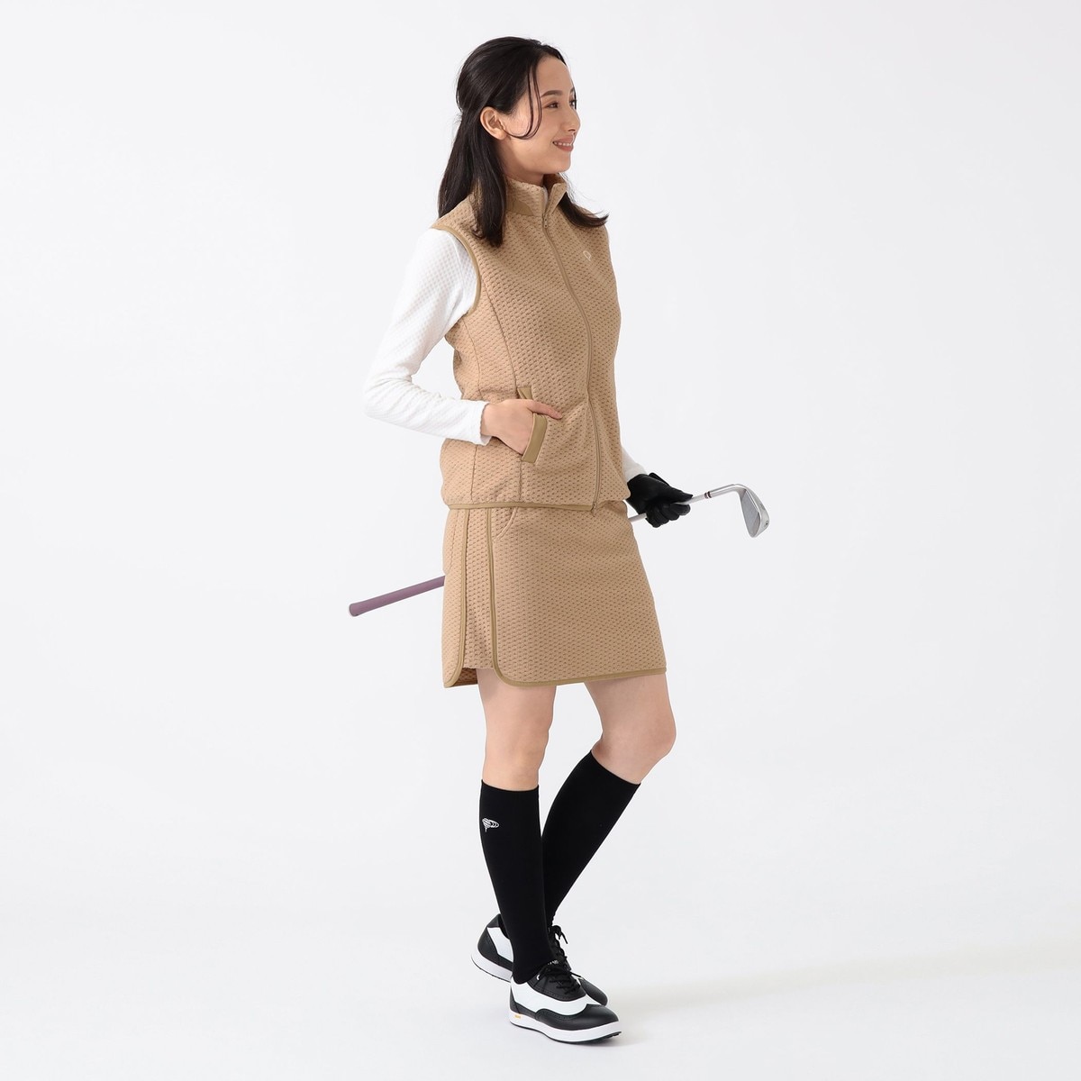 PURPLE LABEL フリースベスト レディス(ベスト)|BEAMS GOLF PURPLE