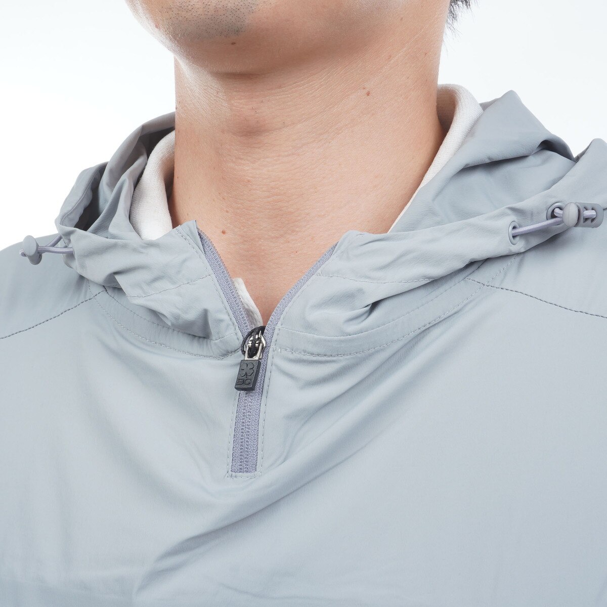 ストレッチ BLCKフーディージャケット(アウター(ブルゾン、ウインド