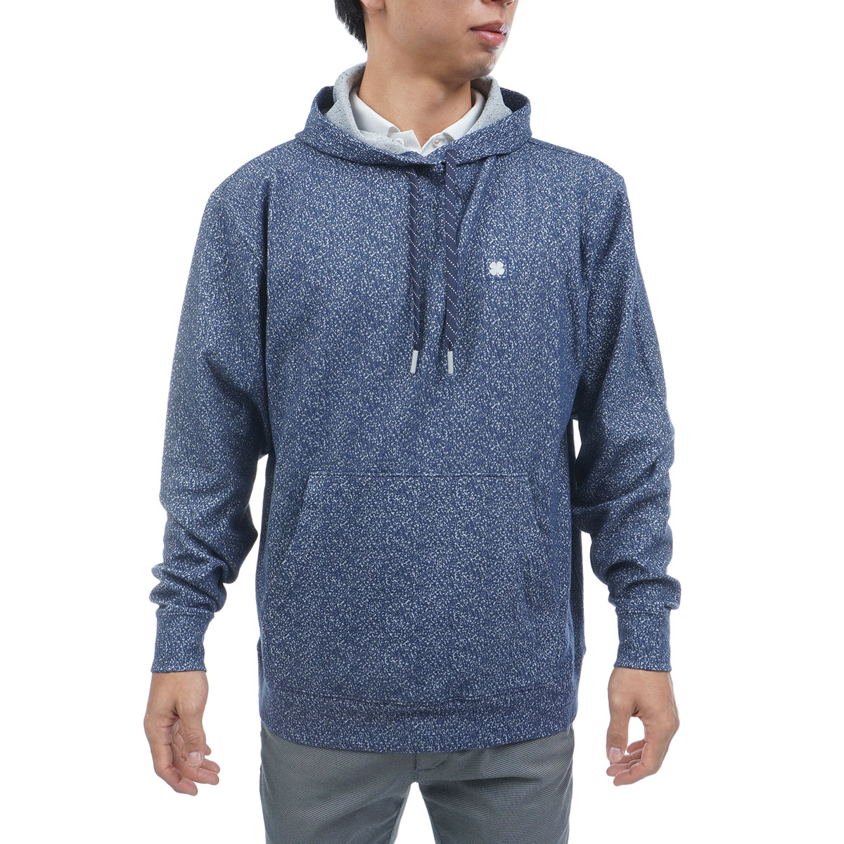 ストレッチ ヒューズ フーディー(中間着(セーター、トレーナー))|BLACK