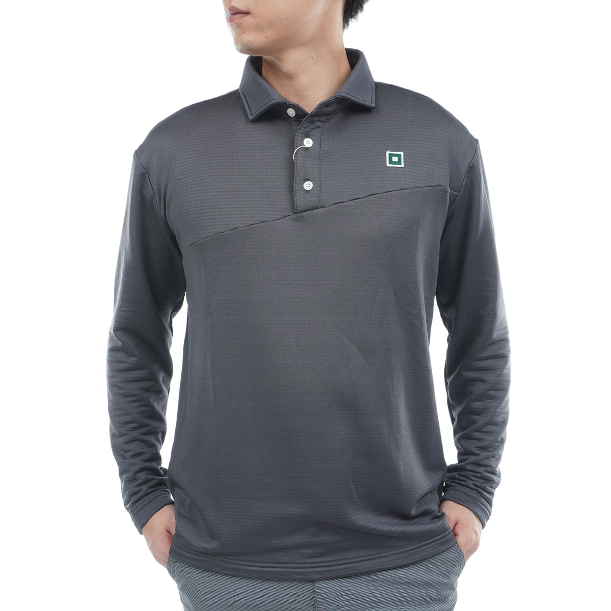 ストレッチ 裏起毛 長袖ポロシャツ(長袖シャツ・ポロシャツ)|ONOFF