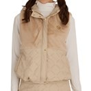 セットアップ対応 ファー中綿ベスト