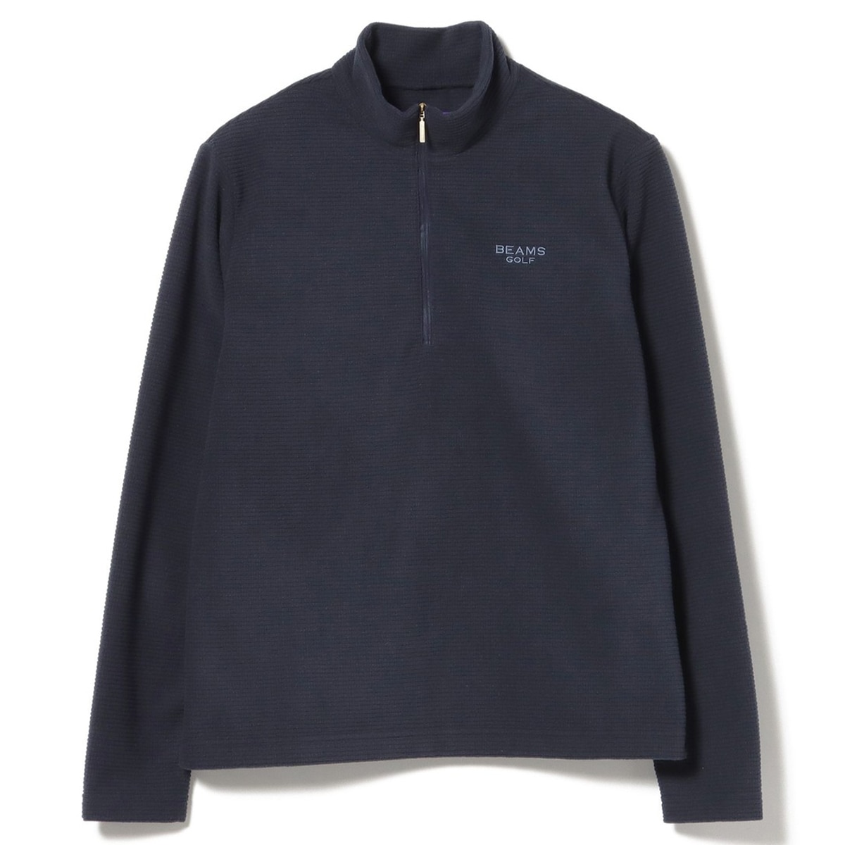 PURPLE LABEL ハーフジップ コード ロングスリーブ モックネックシャツ