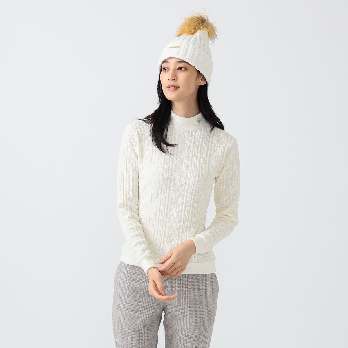 BEAMS GOLF ロングスリーブシャツ ホワイト BEAMS GOLF ロングスリーブシャツ ホワイト BEAMS GOLF ロングスリーブ