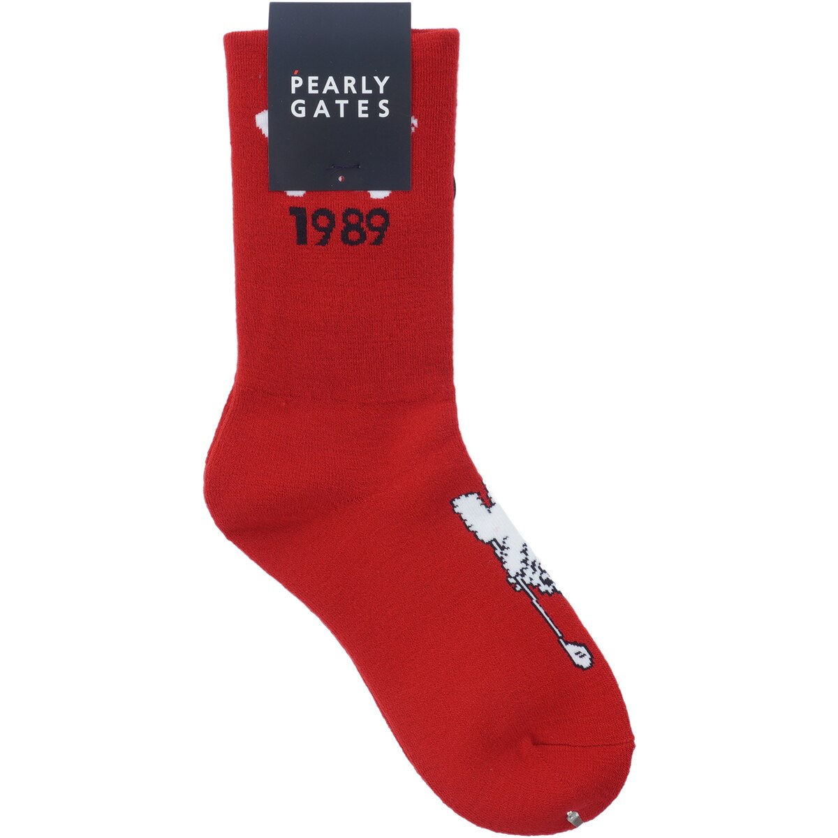 ぷっくりロゴミドルソックス レディス(靴下)|PEARLY GATES(パーリー ぷっくりロゴミドルソックス レディス(靴下)|PEARLY GATES(パーリー