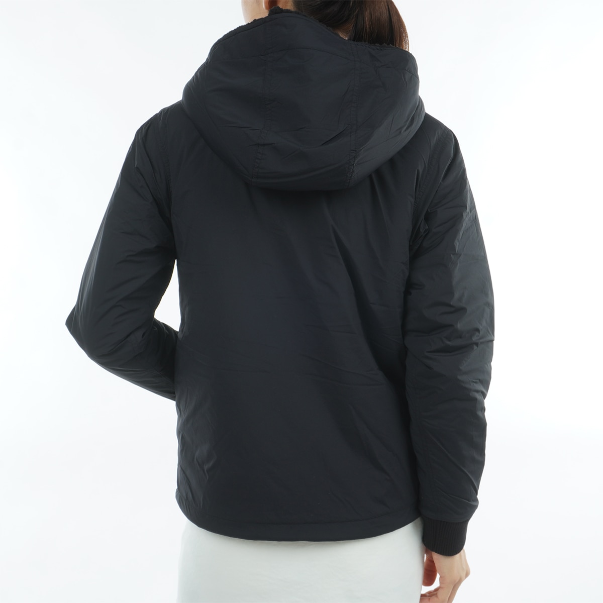 HOL ボア キルテッド リバーシブルパーカー レディス(アウター