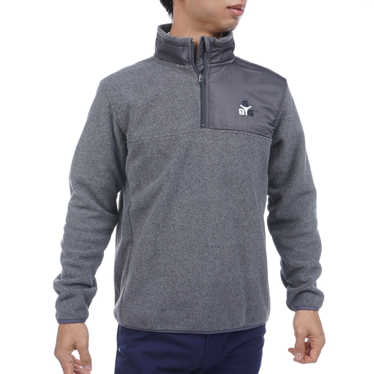 SPIKE ハーフジップ フリーススウェット(中間着(セーター、トレーナー