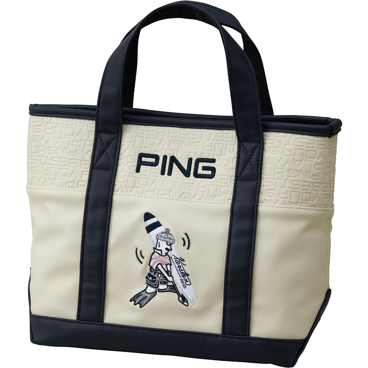 (限定品)ピンゴルフ(PING) ミスターピン サーフラウンドトート GB-N2602 MR.PINGサーフラウンドトート(ブラック): バッグ│PING