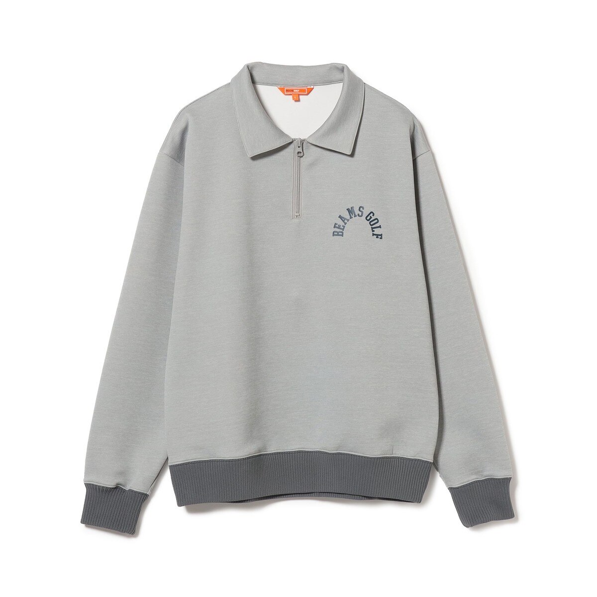 BEAMSGOLF長袖トレーナー ORANGE LABEL アーチロゴ ハーフジップ プルオーバー(中間着(セーター